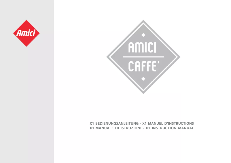 Page 1 de la notice Manuel utilisateur Amici X1 Anniversary