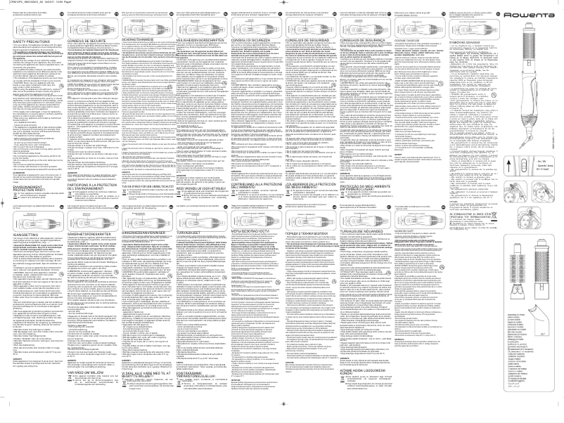 Page 1 de la notice Manuel utilisateur Rowenta CF8212 Air Brush