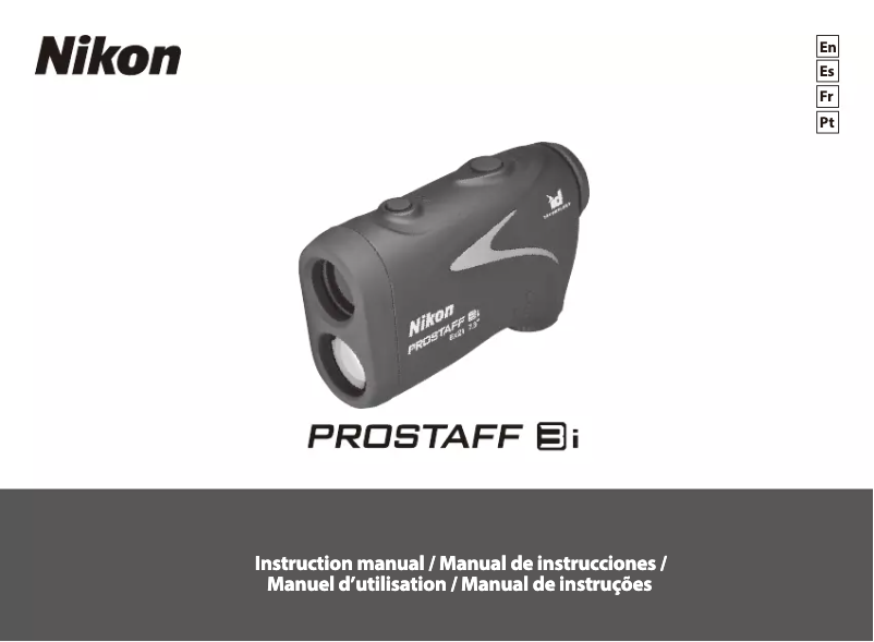 Image de la première page du manuel de l'appareil Prostaff 3i