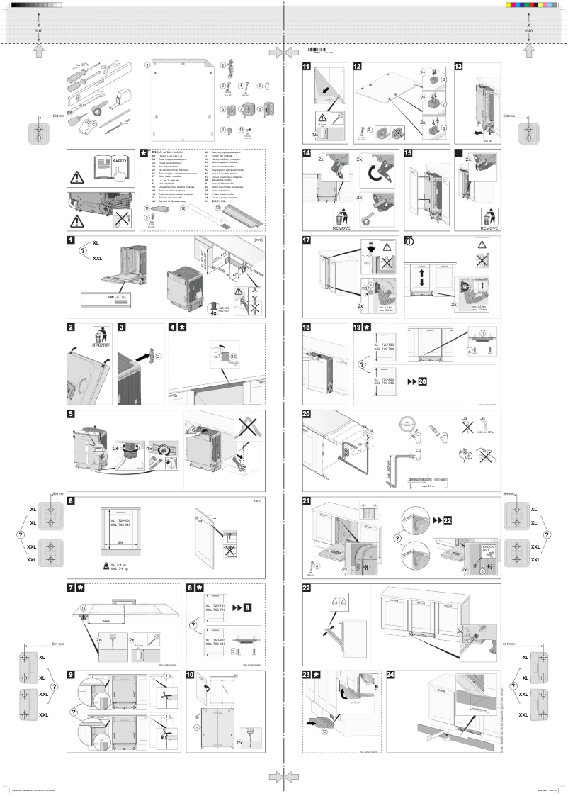 Page n°1 - Guide d'installation Gorenje GV66260UK