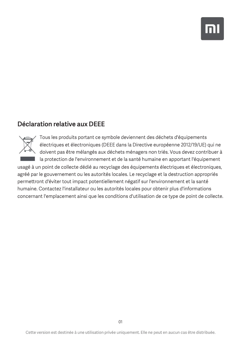 Image de la première page du manuel de l'appareil Mi Earphones Basic