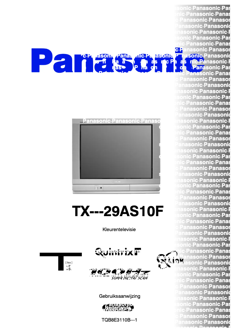 Page 1 de la notice Manuel utilisateur Panasonic TX-29AS10F