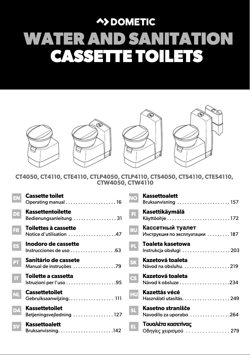 Image de la première page du manuel de l'appareil CTW 4110