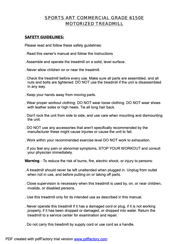 Image de la première page du manuel de l'appareil 6150E