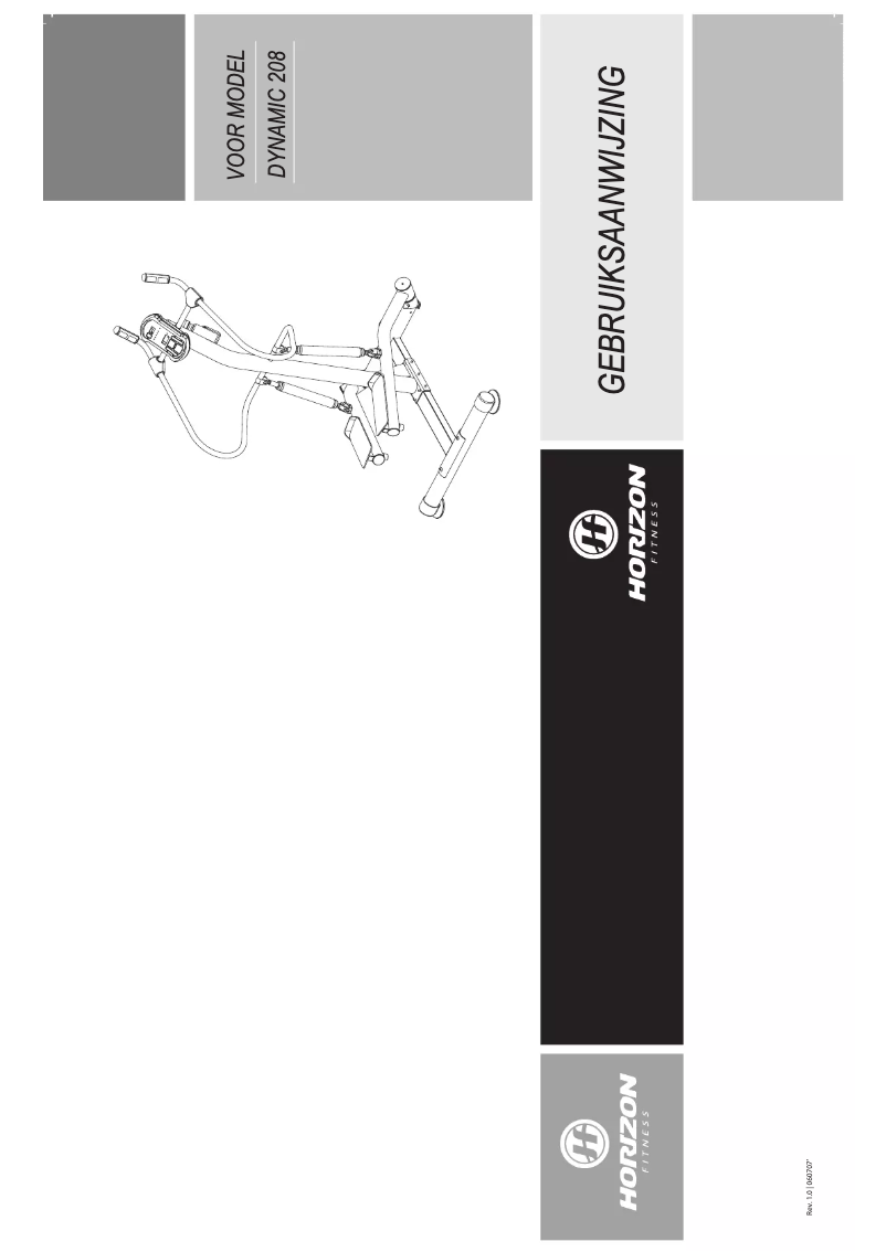 Image de la première page du manuel de l'appareil Dynamic 208