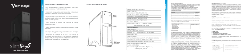 Page n°1 - Manuel utilisateur Vorago SlimBay 5
