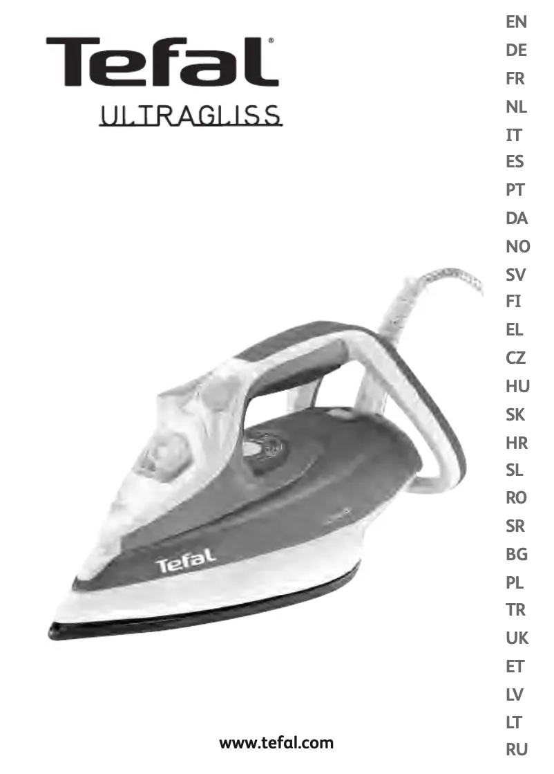 Page n°1 - Manuel utilisateur Tefal UltraGliss FV4760E0