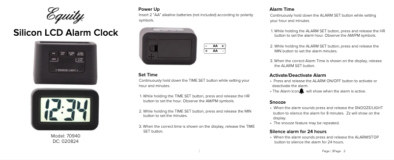 Page 1 de la notice Manuel utilisateur La Crosse Technology 70940