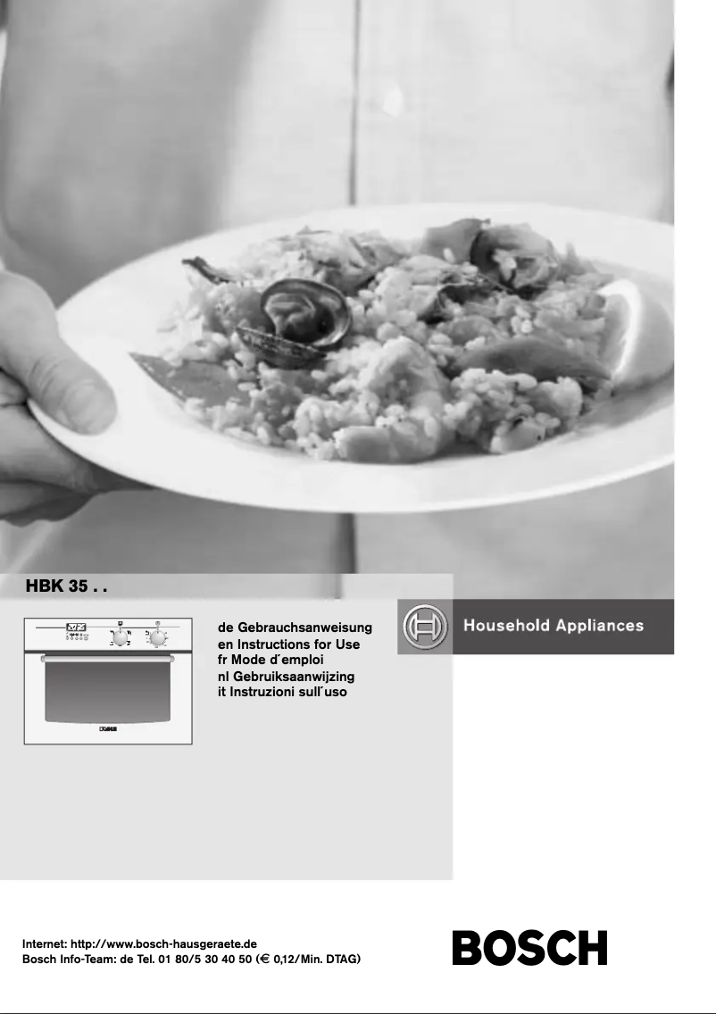 Page 1 de la notice Manuel utilisateur Bosch HBK3561