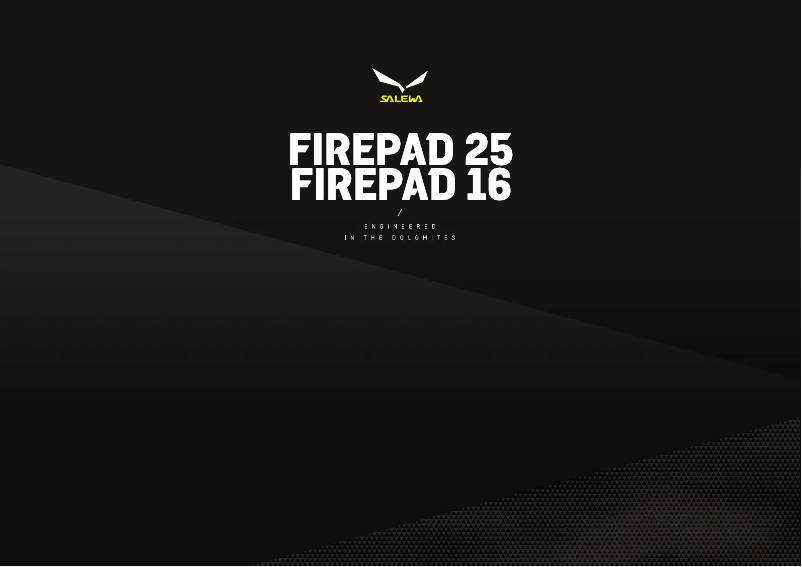 Page n°1 - Manuel utilisateur Salewa Firepad 16