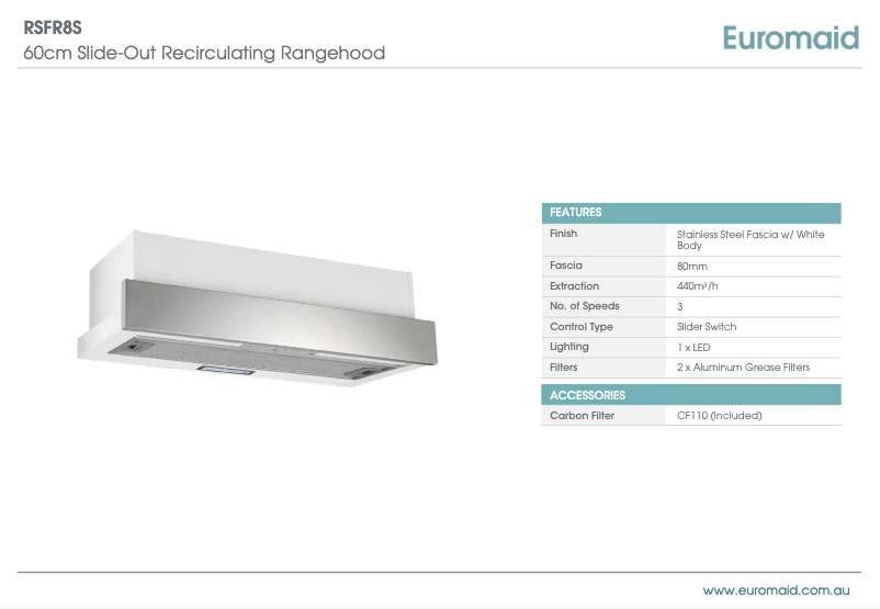 Page n°1 - Manuel utilisateur Euromaid RSFR8S