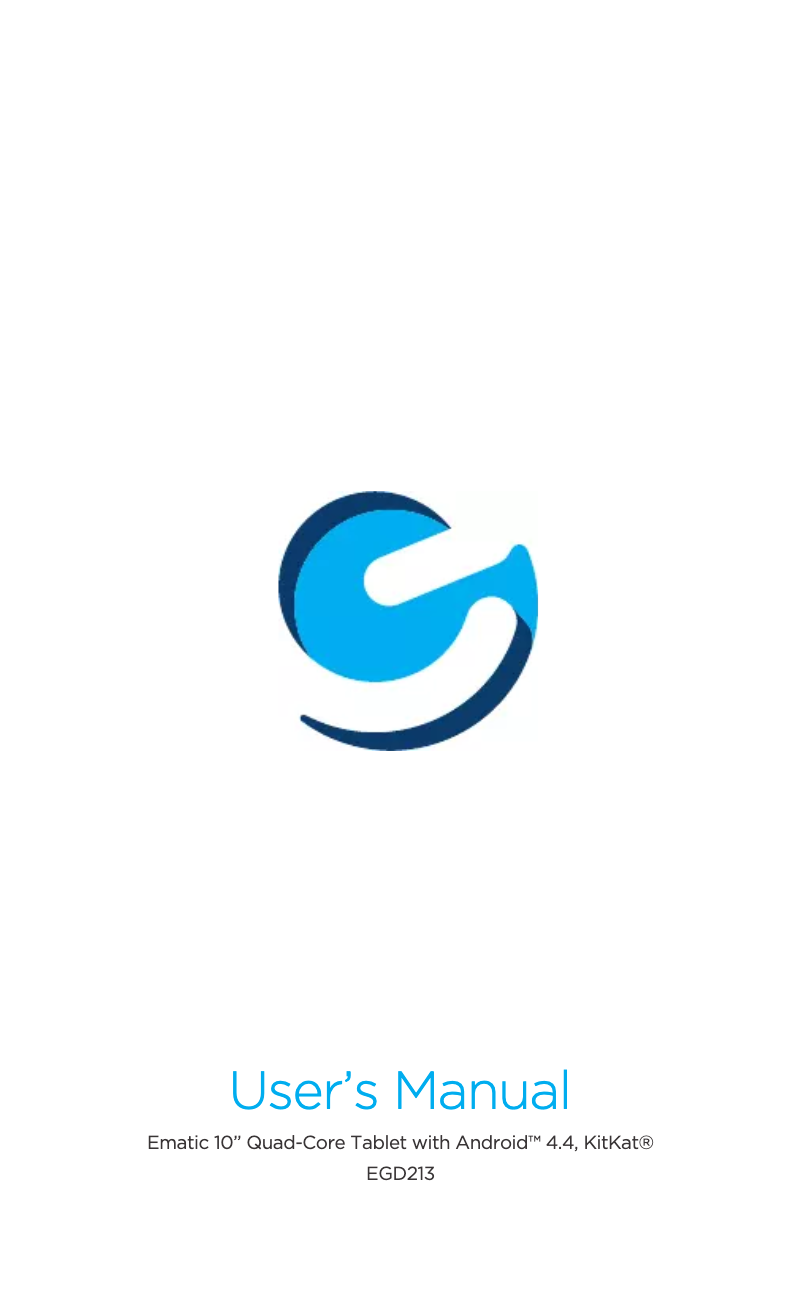 Image de la première page du manuel de l'appareil EGD213