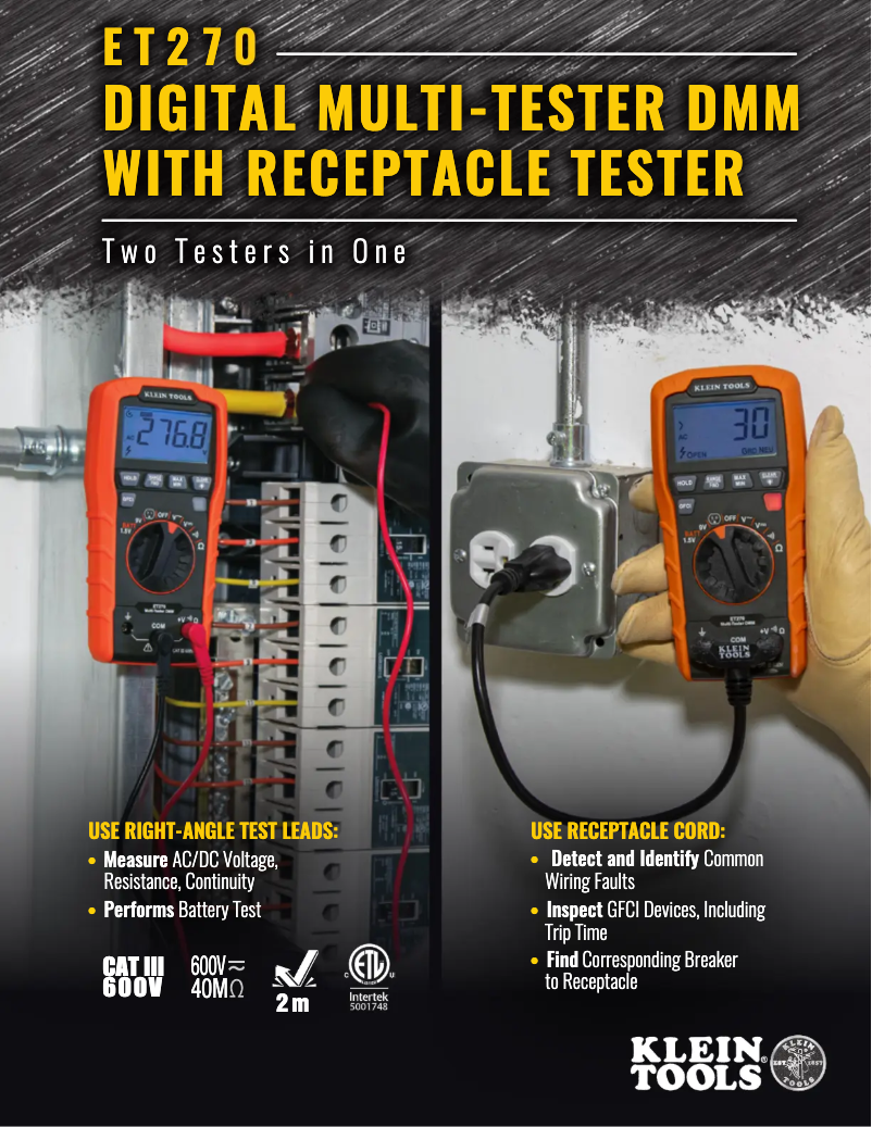 Page n°1 - Brochure Klein Tools ET270