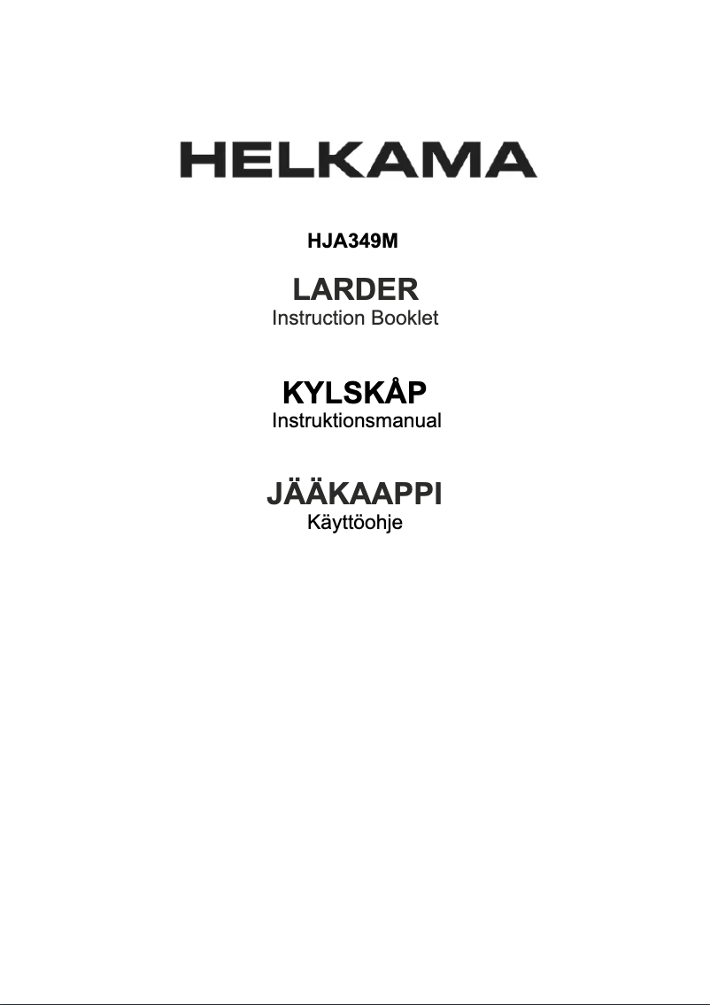 Image de la première page du manuel de l'appareil HJA349M