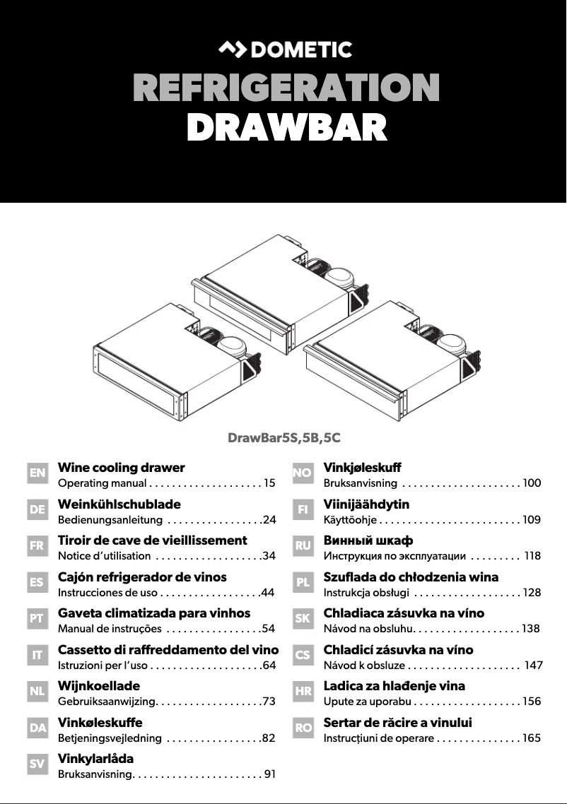 Página 1 del manual Manual de usuario Dometic DrawBar 5B