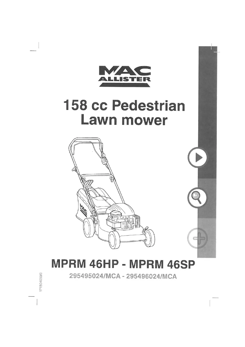 Page n°1 - Manuel utilisateur MacAllister MPRM46HP