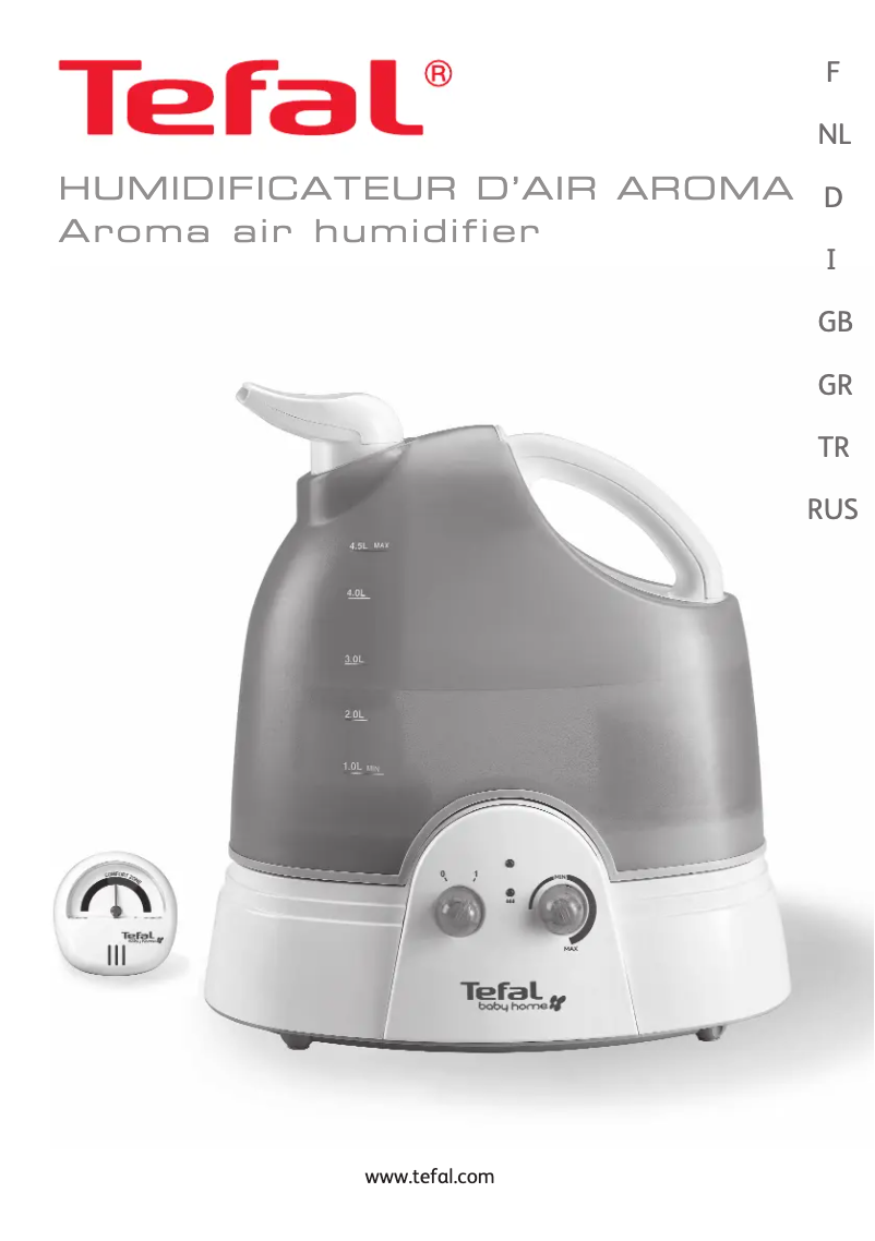 Page n°1 - Manuel utilisateur Tefal Baby Home Aroma Air BH4391