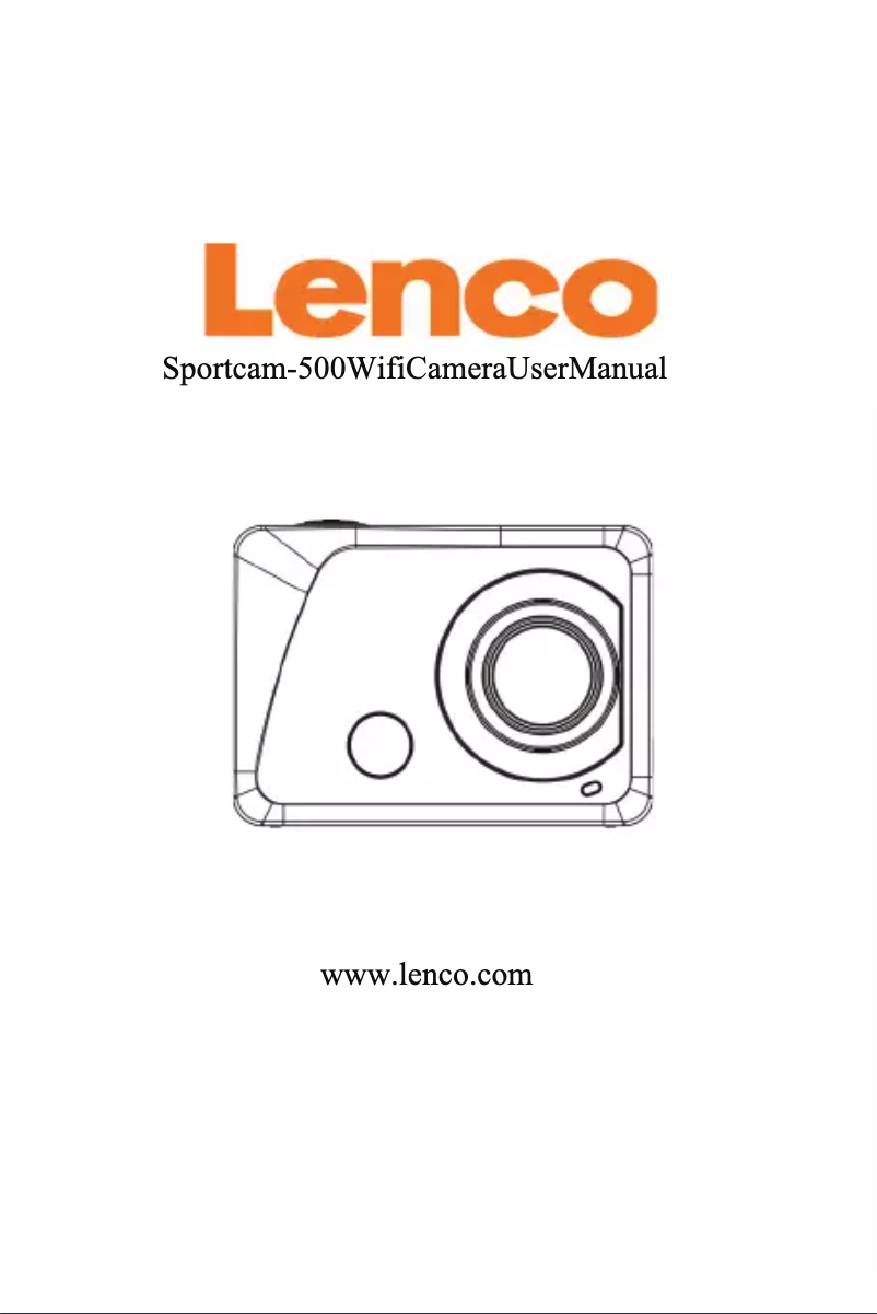 Page 1 de la notice Manuel utilisateur Lenco Sportcam-500