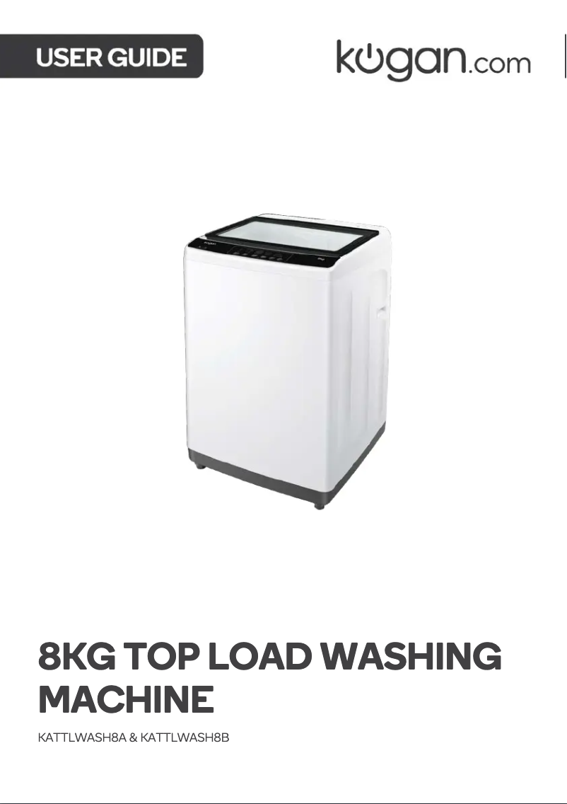Page 1 de la notice Manuel utilisateur Kogan KATTLWASH8B
