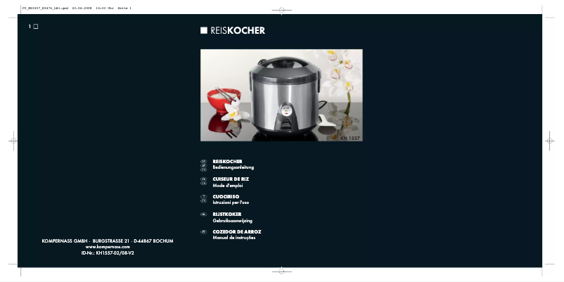 Image de la première page du manuel de l'appareil KH 1557