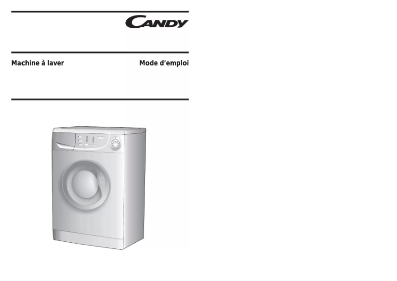 Page n°1 - Manuel utilisateur Candy C2 115-47