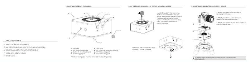 Image de la première page du manuel de l'appareil HeadONE