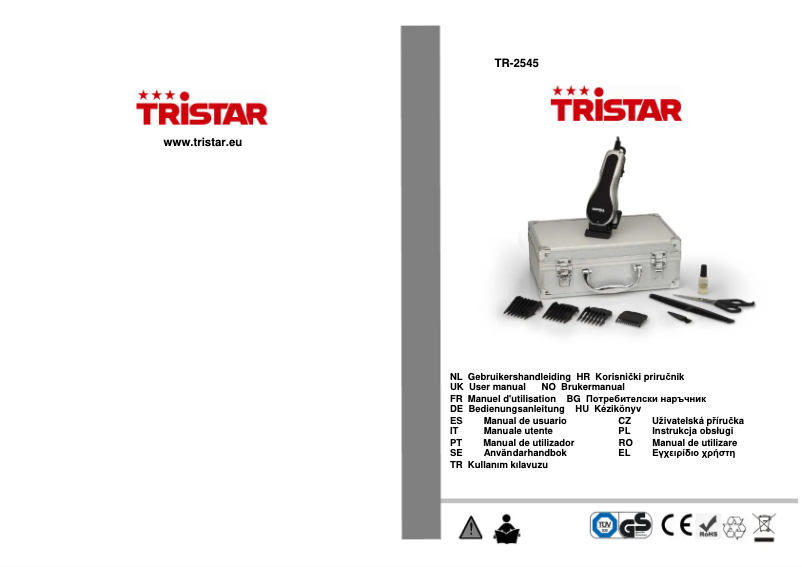 Page 1 de la notice Manuel utilisateur TriStar TR-2545