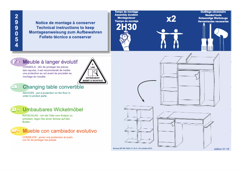 Page 1 de la notice Manuel utilisateur Sauthon 299054