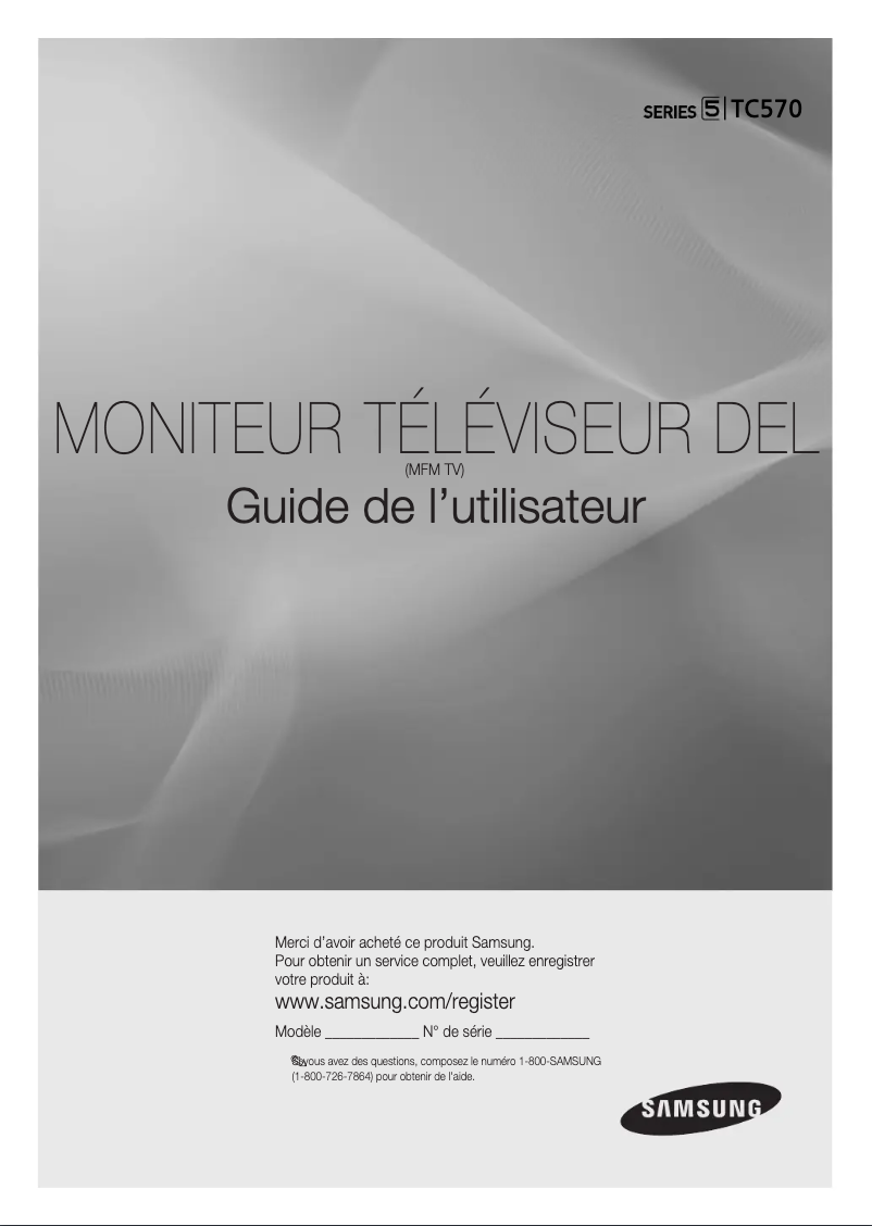 Page n°1 - Manuel utilisateur Samsung T28C570ND