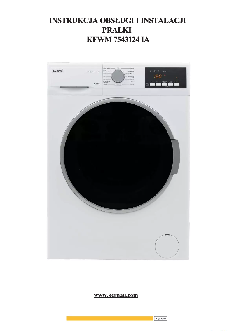 Page 1 de la notice Manuel utilisateur Kernau KFWM 7543124 IA