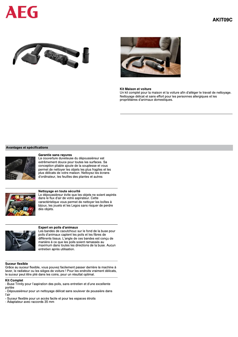 Página 1 del manual Manual de usuario AEG AKIT09C