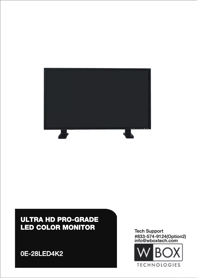 Page 1 de la notice Manuel utilisateur W Box 0E-28LED4K2