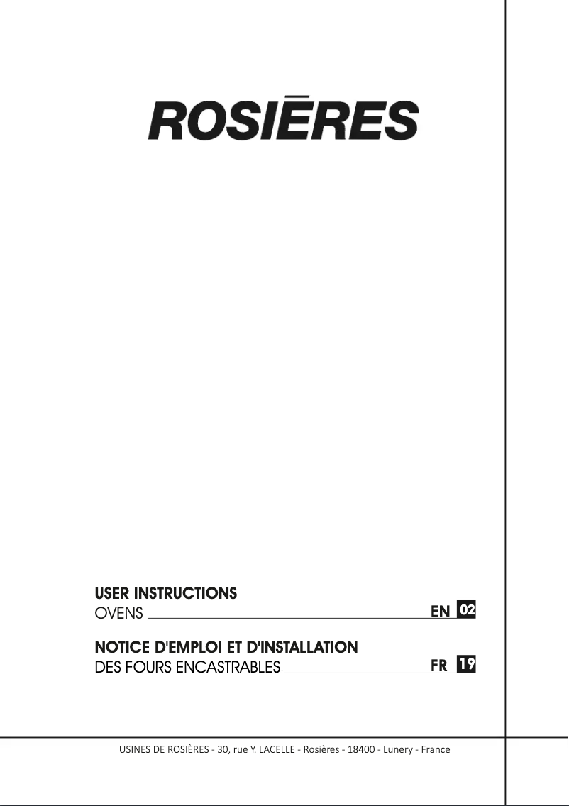 Image de la première page du manuel de l'appareil FCXNE888X WIFI