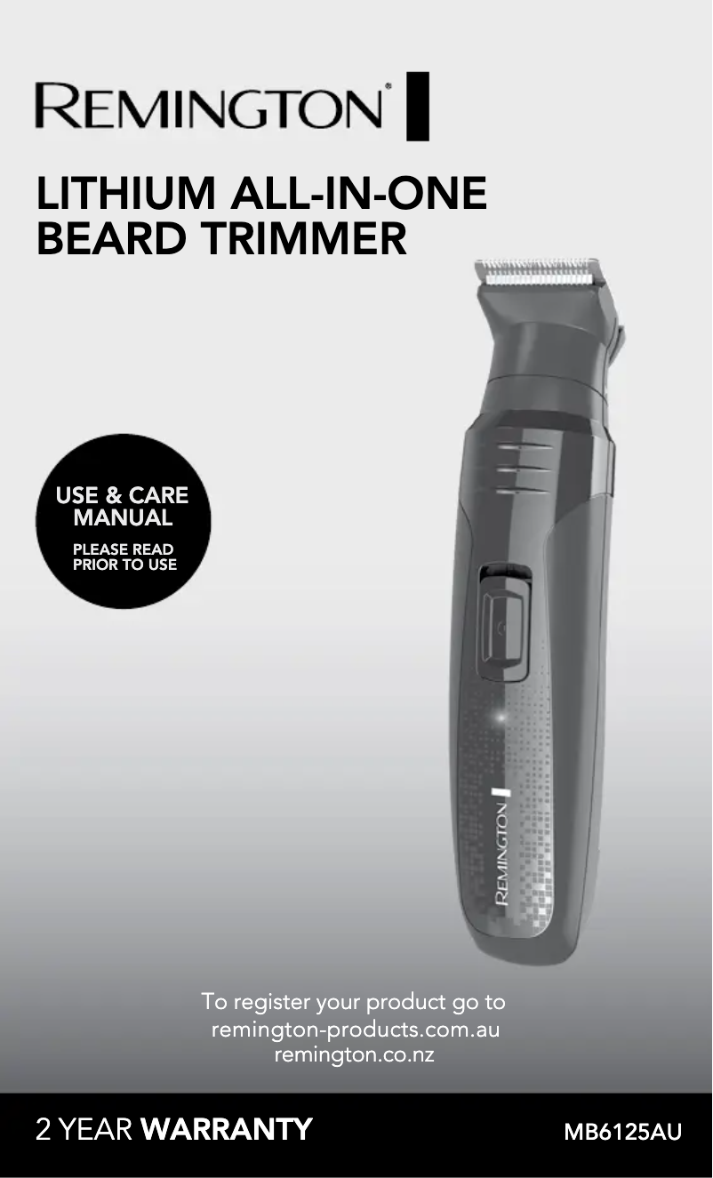 Image de la première page du manuel de l'appareil Lithium All-In-One MB6125AU