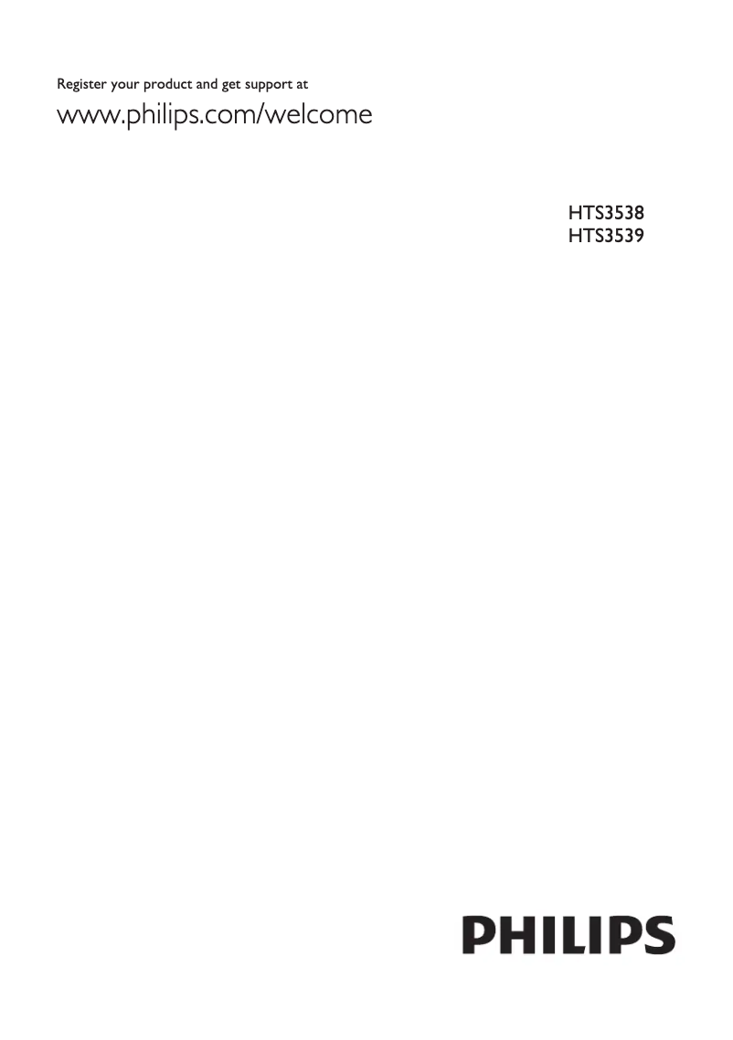 Page 1 de la notice Manuel utilisateur Philips HTS3539