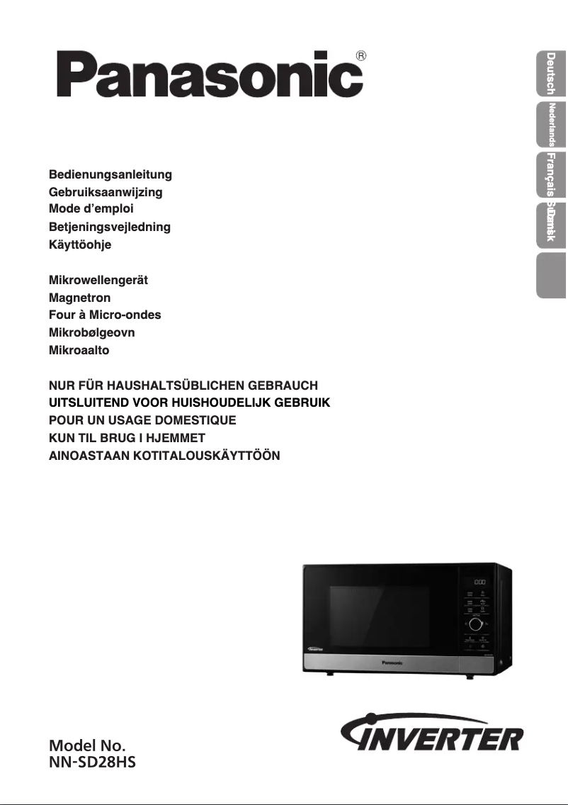 Page n°1 - Manuel utilisateur Panasonic NN-SD28