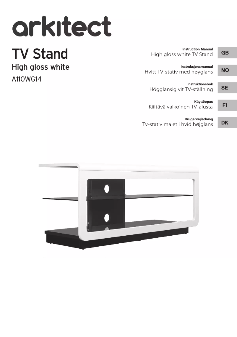 Page n°1 - Manuel utilisateur Arkitect A110WG14
