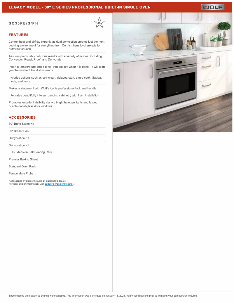 Page n°1 - Manuel utilisateur Wolf SO30PPH