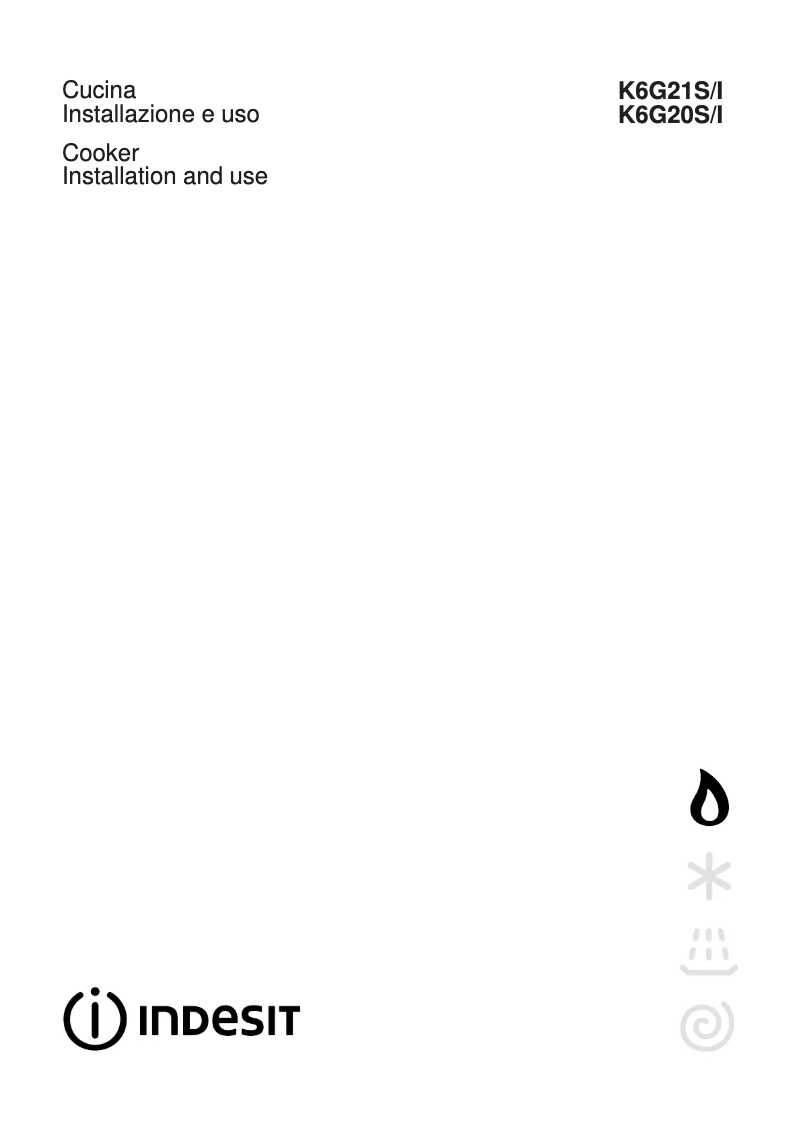 Page 1 de la notice Manuel utilisateur Indesit K6G20S(W)/I