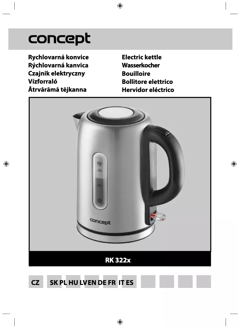 Page 1 de la notice Manuel utilisateur Concept RK3226