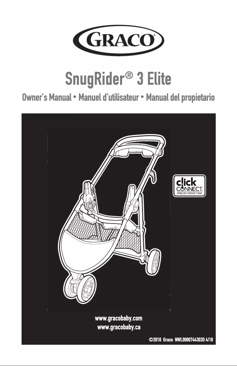 Image de la première page du manuel de l'appareil SnugRider 3 Elite