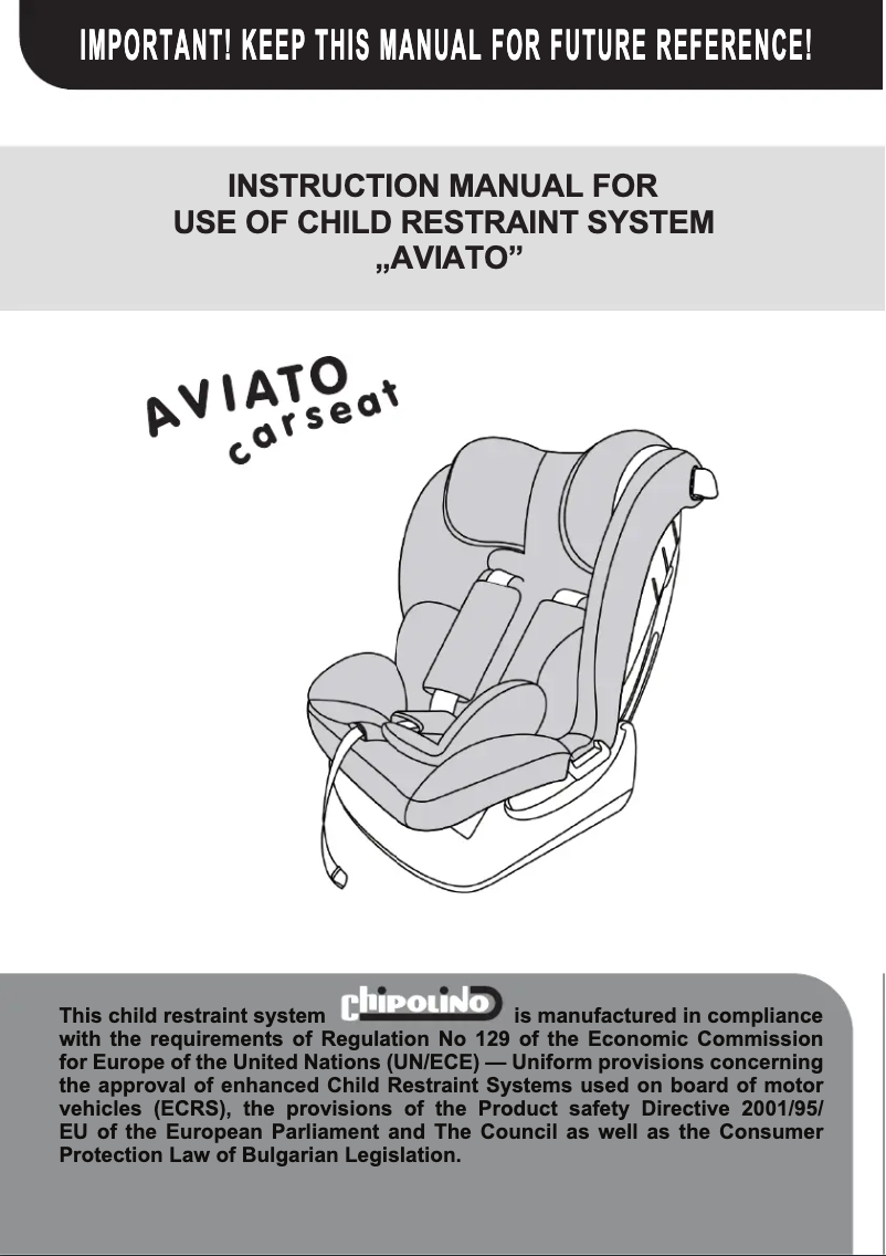 Image de la première page du manuel de l'appareil Aviato