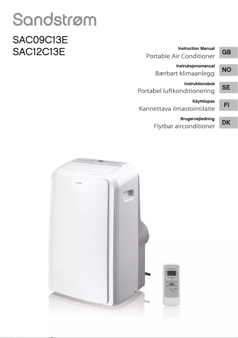 Image de la première page du manuel de l'appareil SAC09C13E