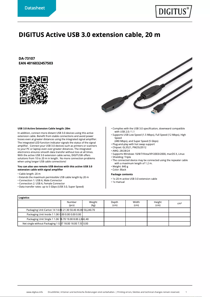 Image de la première page du manuel de l'appareil DA-73107