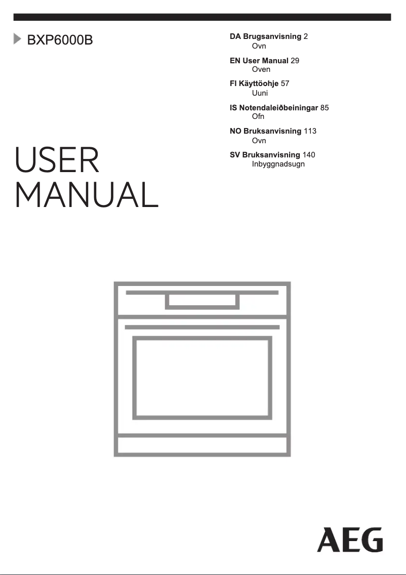 Image de la première page du manuel de l'appareil BXP6000B