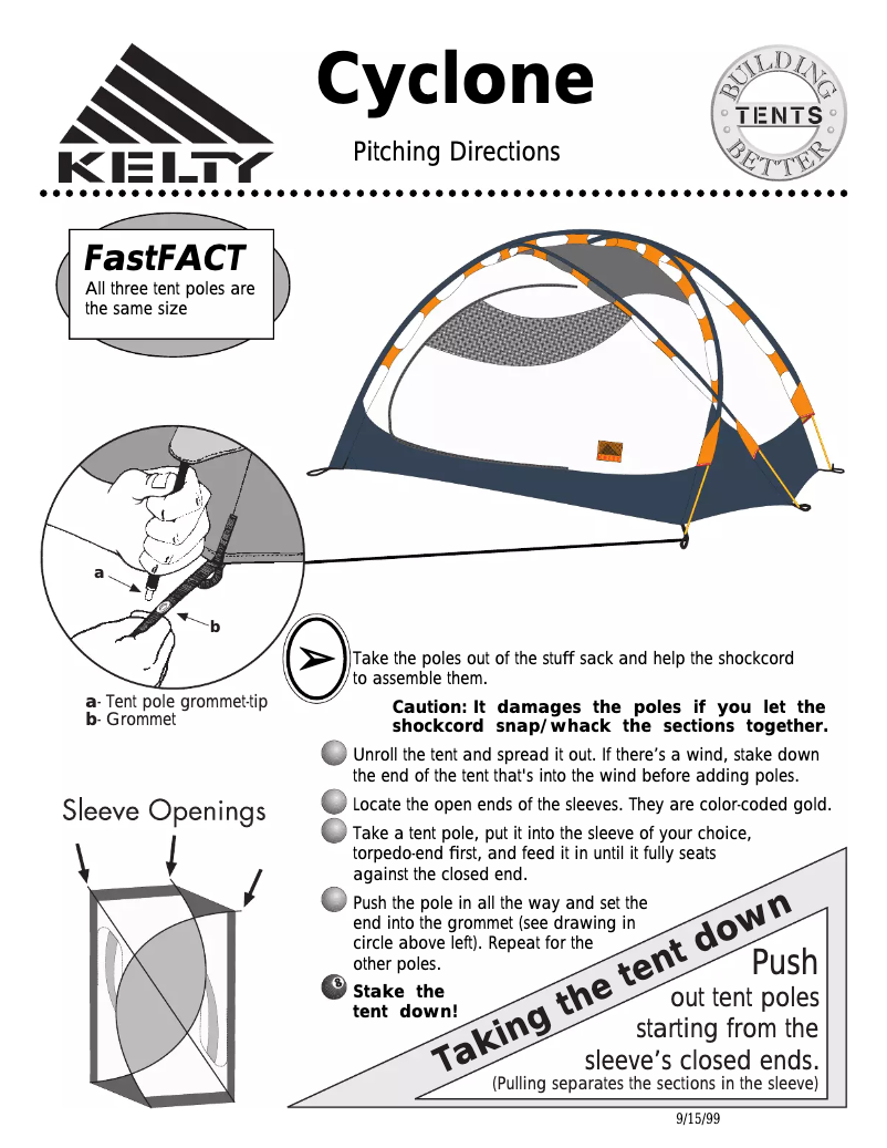 Página 1 del manual Manual de usuario Kelty Cyclone 2