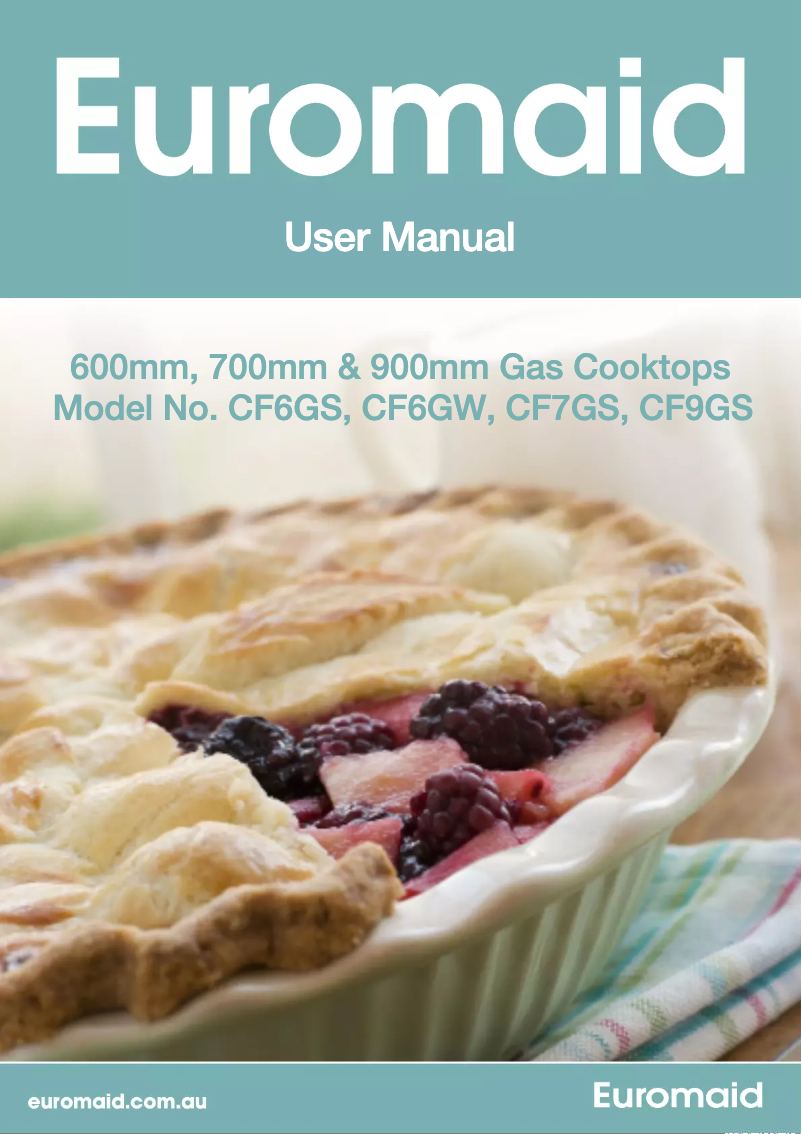 Page 1 de la notice Manuel utilisateur Euromaid CF7GS