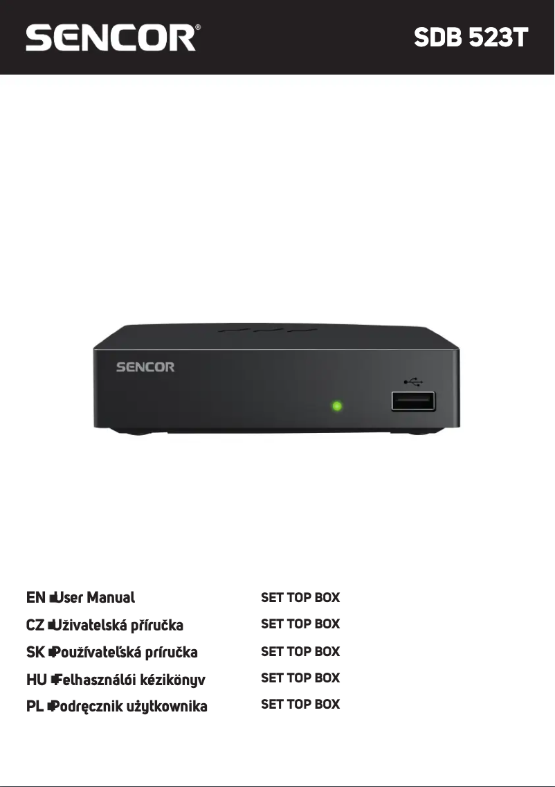 Page 1 de la notice Manuel utilisateur Sencor SDB 523T