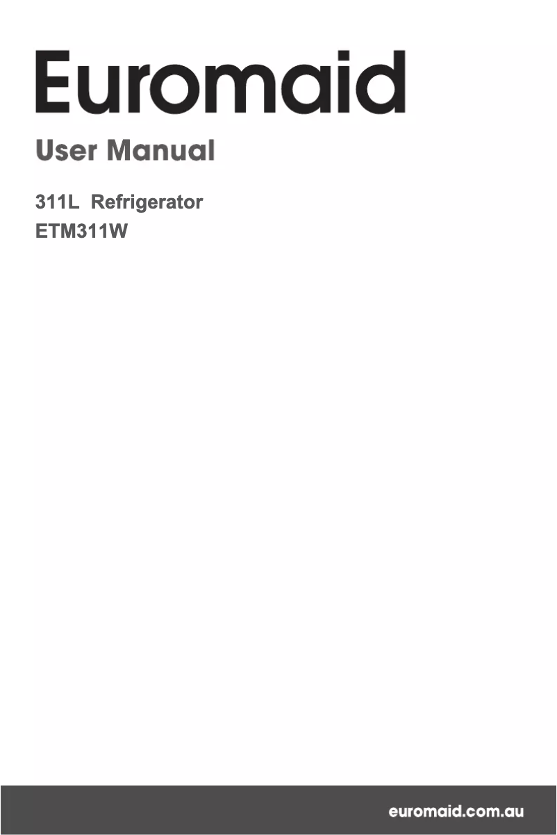 Image de la première page du manuel de l'appareil ETM311W