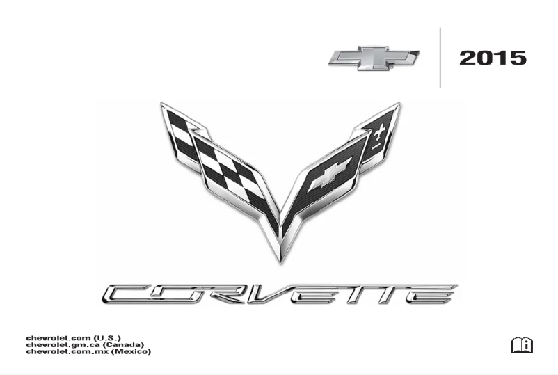 Image de la première page du manuel de l'appareil Corvette Stingray (2015)